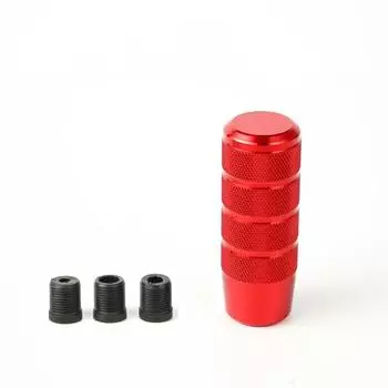 1 шт. Автомобильная модификация, головка коробки передач, ручная коробка передач, автоматическая, общая металлическая персонализированная волновая ручка, рычаг переключения передач красный