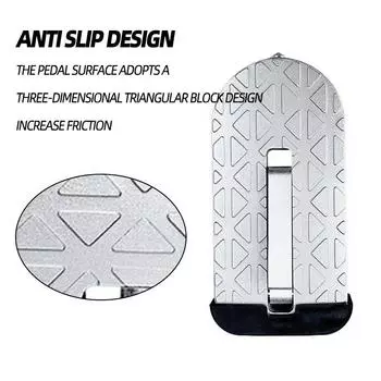 1 шт. Автомобильная педаль, алюминиевая дверная педаль, универсальная мини-вспомогательная педаль, верхняя педаль для крыши, педаль, автомобильные аксессуары