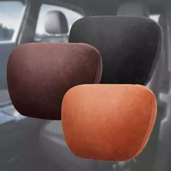 1 шт. Автомобильная подушка, автомобильные аксессуары, подушка для шеи, поддержка шеи, подголовник для автомобиля, сиденье из искусственной кожи, моющаяся подушка, многоразовая, ультрамягкая, универсальная чёрный