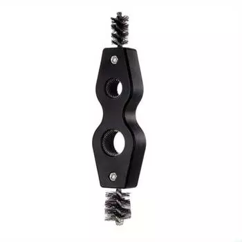 1 шт. Автомобильная щетка для чистки клемм аккумулятора, очиститель для дезоксидированного слоя, автомобильный очиститель чёрный