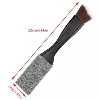 1 шт. Автомобильная щетка для очистки воздуховода кондиционера, мягкая щетка для пыли, многофункциональные инструменты для чистки салона чёрный