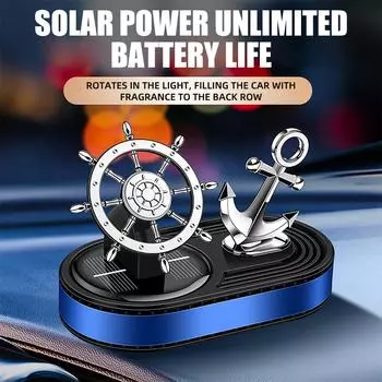 1 шт. Автомобильная солнечная ароматерапия в форме якоря для автомобиля, украшения для автомобиля, ароматерапия, аксессуары для украшения автомобиля синий