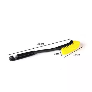 1 шт., автомобильная специальная щелевая щетка, щетка для ступицы колеса, щетка для шин, щетка для чистки внутри и снаружи автомобиля, принадлежности для автомобиля жёлтый