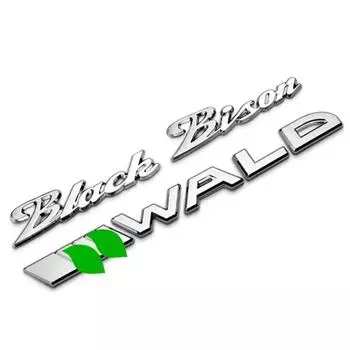 1 шт. автомобиль новый 3D Chrome WALD черный бизон значок наклейка логотип эмблема задняя дверь стайлинга автомобилей WALD