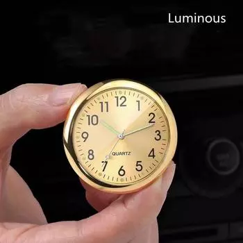 1 шт. автомобильные часы 4 см электронные кварцевые часы авто интерьерный орнамент креативные автомобильные принадлежности чёрный