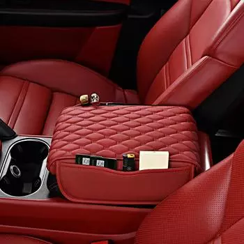 1 шт. Автомобильные штучки для автомобиля, универсальный чехол для подлокотника с эффектом памяти, подушка для подлокотника в центральной консоли, подстаканник бежевый