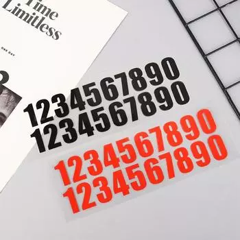 1 шт. Автомобильные светящиеся цифровые наклейки Светящиеся цифровые наклейки Временная упаковка Телефонные этикетки для автомобилей