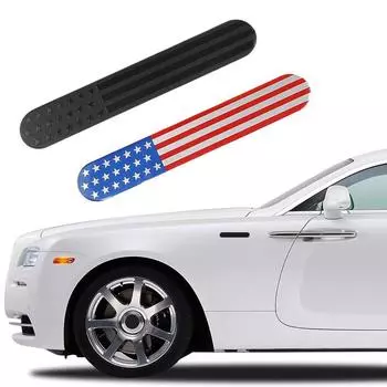1 шт., автомобильные внешние аксессуары, 3D-флаг, эмблема, металлические наклейки для автомобиля, значок, декоративная наклейка, универсальные наклейки для кузова автомобиля и грузовика чёрный