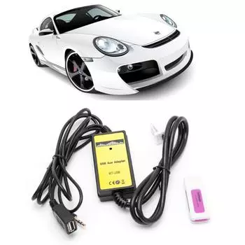 1 шт. Автомобильный адаптер-переходник MP3-интерфейс AUX SD USB-кабель для передачи данных 2x6 контактов для Toyota Camry Corolla Matrix