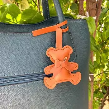 1 шт. автомобильный брелок светящийся медведь подвеска практичный искусственная кожа модный ключ пряжка сумка украшение мультфильм