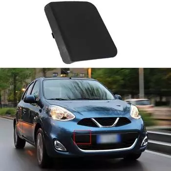 1 шт. автомобильный черный передний бампер буксировочный крюк крышка проушины для Nissan для Micra K14 2014 2015 2016 OEM запчасти 622A0-3HN0H CHINA