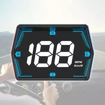 1 шт. Автомобильный цифровой GPS спидометр HUD Head-up Display Eletronicos Speed Alarm Gadgets Inteligentes для всех автомобилей MPH KMH