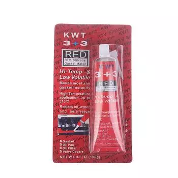 1 шт. автомобильный герметик RTV силиконовый прокладочный материал 3+3 черный высокотемпературный герметик маслостойкий для двигателей автомобильный герметик красный