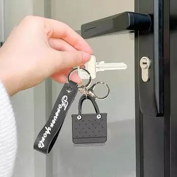 1 шт. автомобильный милый пляжный простой брелок с отверстием для сумки DIY портативный мини-морской модный силиконовый