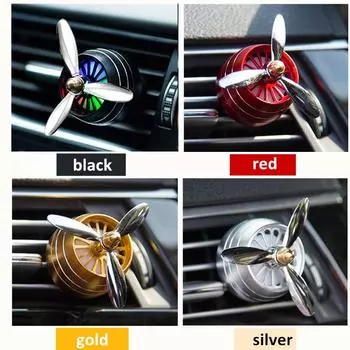 1 шт. автомобильный освежитель воздуха автомобильный запах светодиодный мини-кондиционер вентиляционное отверстие зажим для духов красный