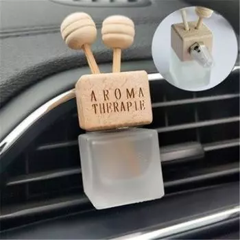 1 шт., автомобильный подвесной кулон для духов, ароматный освежитель воздуха, пустой стеклянный диффузор для духов, флакон для ароматерапии прозрачный