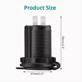 1 шт. Автомобильный прикуриватель 12 В 24 В водонепроницаемый штекерный адаптер для морской лодки мотоцикла грузовика автофургона квадроцикла с проводом