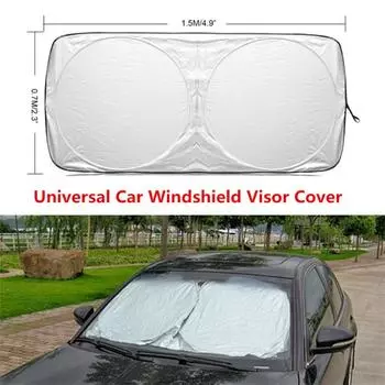 1 шт. Автомобильный складной солнцезащитный козырек-джамбо для переднего/заднего стекла, комплект чехла для лобового стекла