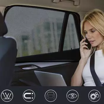 1 шт. Автомобильный солнцезащитный козырек на боковое окно, магнитная защита от ультрафиолета, солнцезащитные козырьки для автомобиля, жалюзи, сетка, автомобильные аксессуары