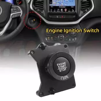 1 шт. Автомобильный выключатель зажигания для запуска/остановки двигателя, подходит для Jeep Cherokee 2014-2023 1VB70DX9AC/6CK47DX9AC
