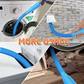 1 шт. Аксессуар для чистки вентиляционного отверстия сушилки, насадка для пылесоса, щетка для вентиляционного отверстия сушилки, ловушка для ворса для глубокой очистки, предотвращение пожара синий