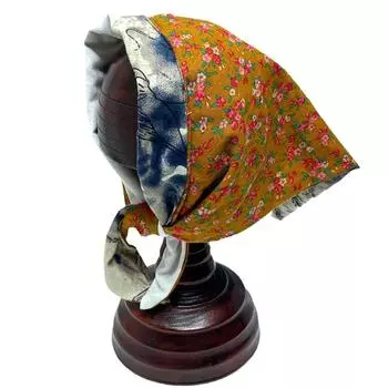 1 шт., аксессуар для волос, универсальный, цветочный, нежный, многофункциональный, в стиле ретро, двухсторонний платок, шаль