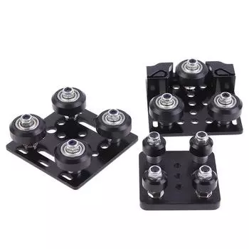 1 шт., аксессуары для 3D-принтеров, алюминиевый профильный шкив с V-образным пазом, мини-пять колес