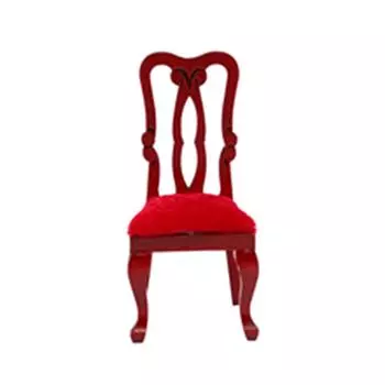 1 шт. Аксессуары для DIY Миниатюры Деревянные Ретро Симуляция Обеденный стол Стул 1:12. Игрушка-мебель для кукольного домика as the picture