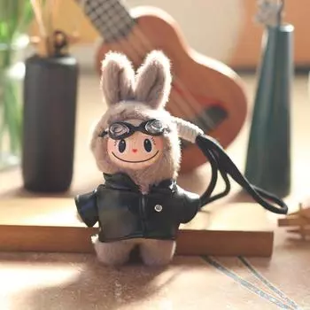 1 шт. Аксессуары для DIY Модель монстра Лабубу Игрушки Фигурка Плюшевые куклы Мультяшный кулон для сумки Брелок Украшения Подарки