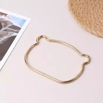 1 шт., аксессуары для фурнитуры с ручкой для сумки, круглая голова медведя, кошачья голова, квадратное кольцо для переноски, портативная замена, сумка для багажа, сделай сам as the picture