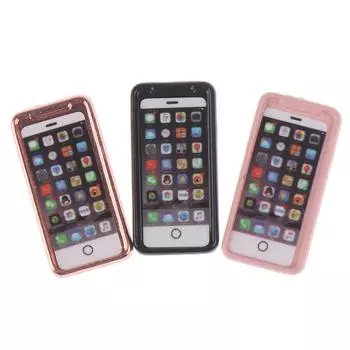 1 шт., аксессуары для кухни и гостиной, масштаб 1/12, телефон, кукольный домик, миниатюрные игрушки розовый