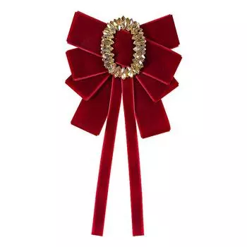 1 шт. аксессуары для одежды Advanced Feeling брошь модный бриллиант ретро стиль тканевый галстук бант