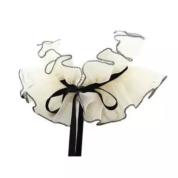 1 шт. аксессуары для одежды современный поддельный воротник сценический галстук литературные костюмы для выступлений органза реквизит для фотосъемки