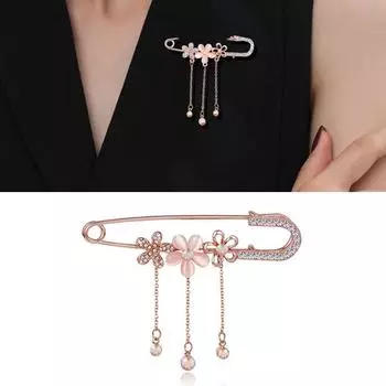 1 шт., аксессуары для одежды высокого качества, женский шарф, пряжка, воротник, брошь на лацкане, брошь в виде лепестка, подарки, сделай сам