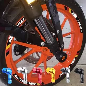 1 шт. аксессуары для шин обода мотоцикла, запасные части для колес, металлический клапан, колено 90 градусов, шток клапана колеса мотоцикла, часть красный