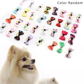 1 шт., аксессуары для ухода за домашними животными, товары для собак, бантики из волос, маленькие цветочные банты для собак, подвески, подарок