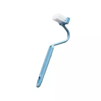 1 шт. аксессуары для ванной комнаты маленькая щетка для чистки длинная ручка без слепых зон для туалета WC V-образный держатель для туалетной бумаги дуга S-типа синий