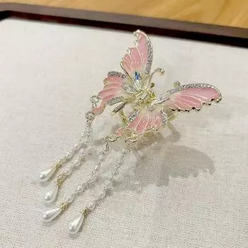 1 шт. аксессуары для волос изящная бабочка кисточка заколка для волос темперамент когти продвинутые ощущения головной убор ювелирные изделия