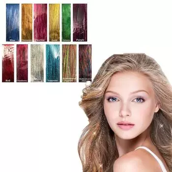 1 шт. Аксессуары для волос, сверкающие парики, аксессуары, мода, макияж, красота, волосы, наращивание волос, ювелирные изделия, аксессуары красный