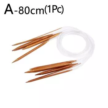 1 шт. Аксессуары для вязания Кольцо Вязание Бамбуковые спицы с двойным наконечником Крючок Пряжа DIY 9.0mm