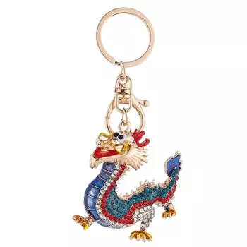 1 шт., аксессуары, ведро, брелок с китайским драконом, подвеска, автомобиль, милый кошелек, сумка, брелок для ключей, подарок синий