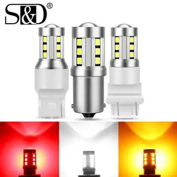 1 шт. BA15S 1156 P21W LED PY21W 3030LED 1157 BAY15D P21/5W лампы указателя поворота T20 T25 7443 W21W 7440 W21/5W 3156 P27W 3157 P27/7W стоп-сигнал 1156 BA15S P21W белый