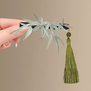 1 шт. Бамбуковая тень Фусу~Имитация бамбука, обернутая цветком, жемчужная заколка для волос, китайский национальный стиль, супер сказочная заколка, заколка для волос