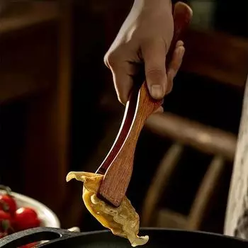 1 шт. бамбуковые кухонные щипцы для приготовления пищи, инструмент для барбекю, салата, бекона, стейка, хлеба, торта, деревянный зажим, домашняя кухонная утварь