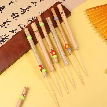 1 шт. бамбуковый музыкальный инструмент птичий свисток флейта мини музыкальный ритм звук жаворонок игрушки для детей праздничный подарок свистящая игрушка A1