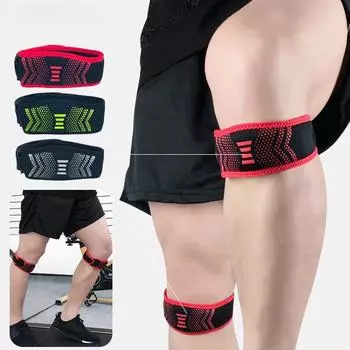 1 шт., бандаж на колено для облегчения боли в области надколенника, поддерживающий ремень для сухожилия надколенника, бандаж на колено с надколенником для приседаний, бегунов, прыгунов, походов