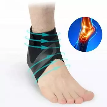 1 шт., бандаж на лодыжку, дышащая поддержка лодыжки, регулируемый стабилизатор лодыжки с компрессионной оберткой, подходит для мужчин и женщин S
