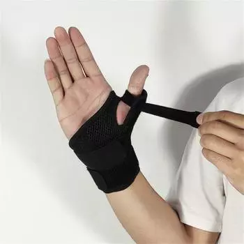 1 шт., бандаж на запястье для большого пальца, бандаж для запястного канала, артрит, тендинит, растяжение связок, бандаж для поддержки запястья, спортивный тренажерный зал серый