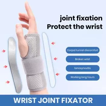 1 шт., бандаж на запястье, дышащий, регулируемый, для левой и правой руки, артрит, облегчение боли, поддержка запястья, стабилизатор, защита для восстановления, браслет на запястье S чёрный