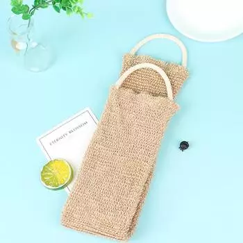 1 шт. Банное полотенце из мешковины для душа, спины, тела, отшелушивающий пояс, скруббер, ремень для чистки